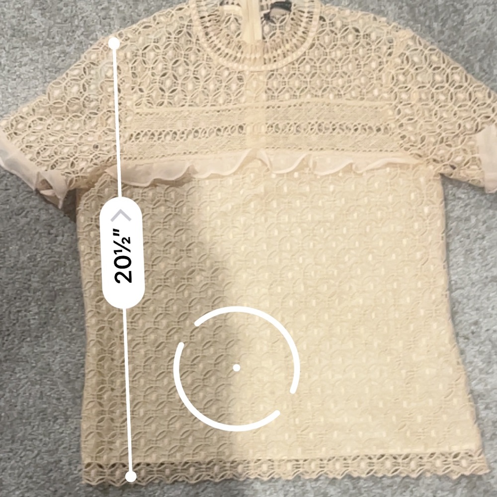 Zara- Crochet Blush Blouse.   Size XS - Picture 11 of 11